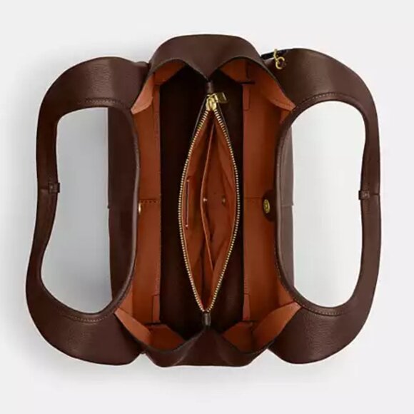 NWT ✅ Coach LANA Shoulder Bag CM544 MAPLE ⭐ NWT & DUST BAG - Picture 6 of 16